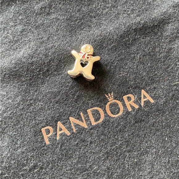 Pandora Gingerbread man Silver charm - Picture 2 of 3